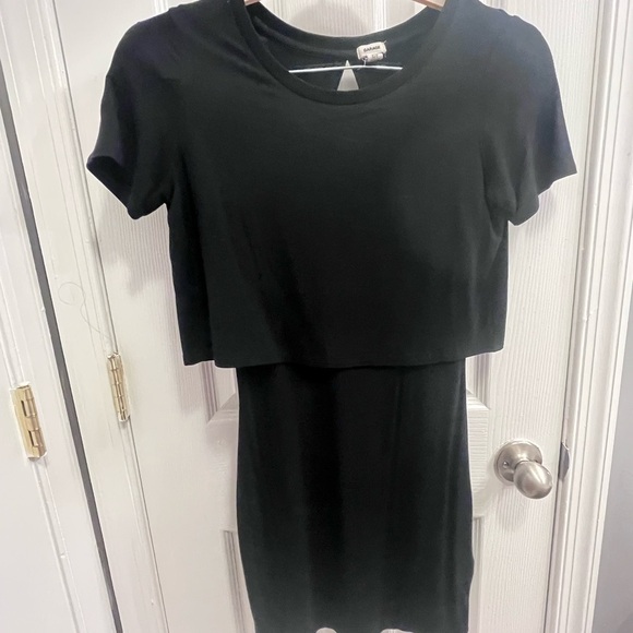 Garage Black T Shirt dress with open back small - Picture 3 of 8
